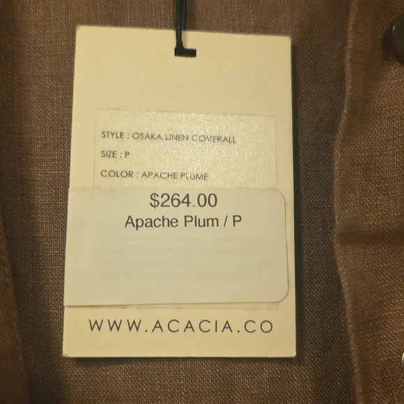 Nwt Acacia Linen Coverall - Picture 3 of 6